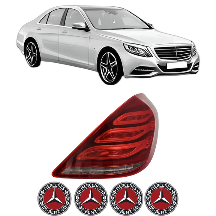 Lampa Stop Spate Dreapta MERCEDES-BENZ S-CLASS (W222, V222, X222) din 2013-2020, Auto, DEPO, 4x Stickere auto cu MERCEDES-BENZ