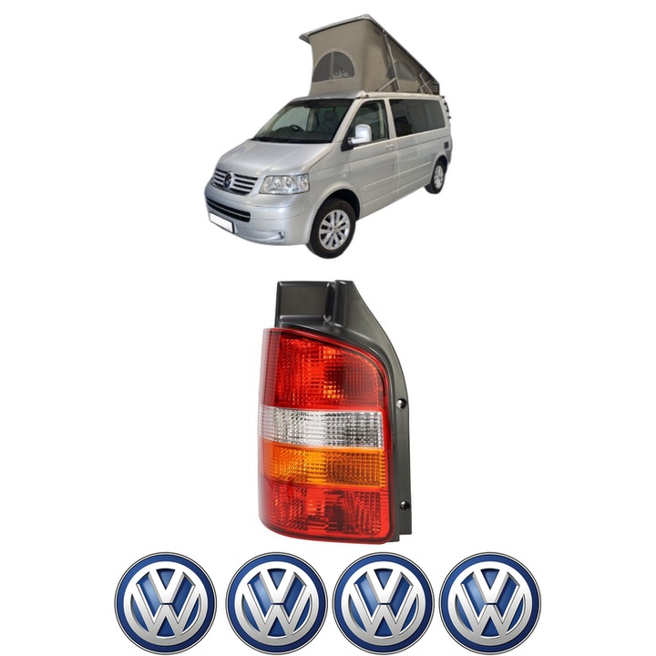 Lampa Stop Spate Stanga Volkswagen CALIFORNIA T5 Camper (7EC, 7EF, 7EG, 7HF, 7HC) din 2007-2015, Auto, TYC, 4x Stickere auto cu Volkswagen