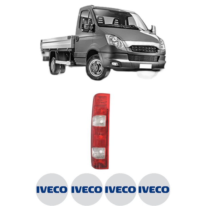 Lampa Stop Spate Stanga IVECO DAILY V Platform/Chassis din 2011-2014, Auto, TYC, 4x Stickere auto cu IVECO