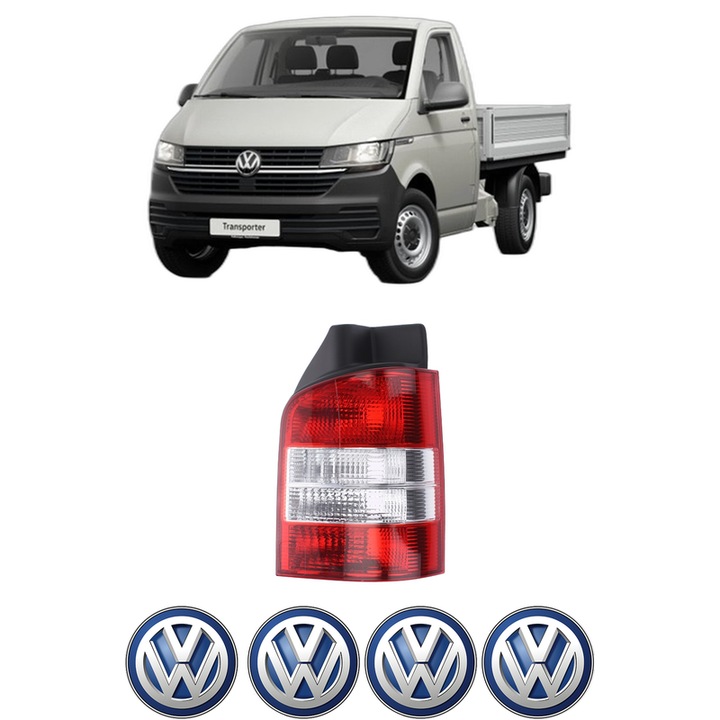 Lampa Stop Spate Dreapta Volkswagen TRANSPORTER T5 Platform/Chassis (7JD, 7JE, 7JL, 7JY, 7JZ, 7F din 2003-2015, Auto, DEPO, 4x Stickere auto cu Volkswagen