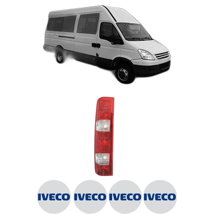 Lampa Stop Spate Stanga IVECO DAILY IV Bus din 2006-2011, Auto, TYC, 4x Stickere auto cu IVECO