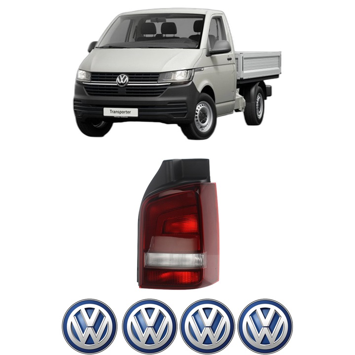 Lampa Stop Spate Dreapta Volkswagen TRANSPORTER T5 Platform/Chassis (7JD, 7JE, 7JL, 7JY, 7JZ, 7F din 2003-2015, Auto, TYC, 4x Stickere auto cu Volkswagen