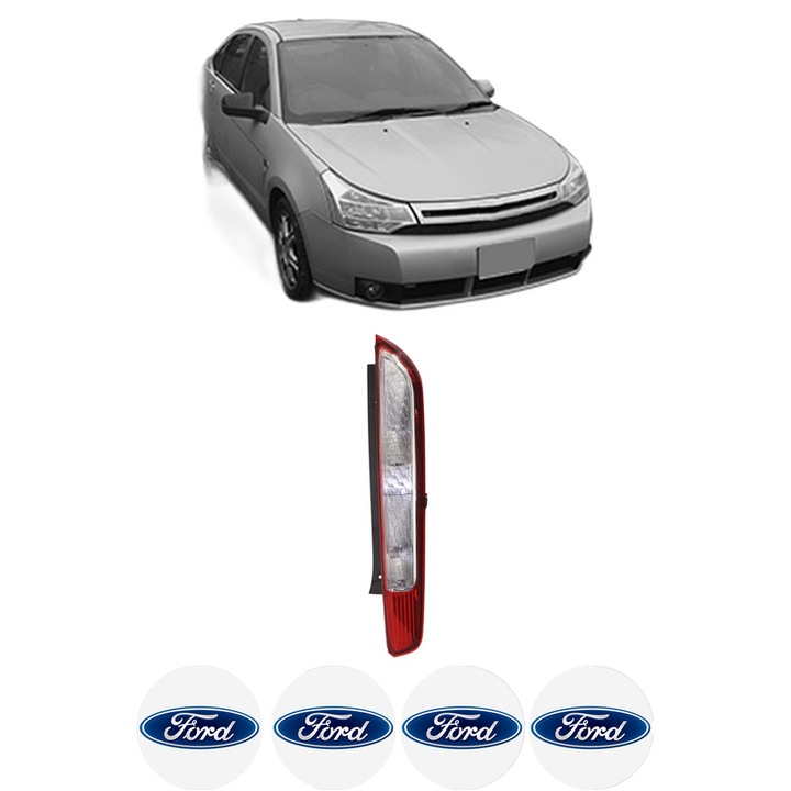 Lampa Stop Spate Stanga FORD USA FOCUS din 1998-2021, Auto, DEPO, 4x Stickere auto cu FORD USA