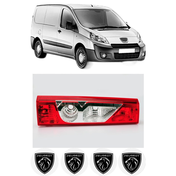 Lampa Stop Spate Stanga PEUGEOT EXPERT Van (VF3A_, VF3U_, VF3X_) din 2007-2016, Auto, DEPO, 4x Stickere auto cu PEUGEOT