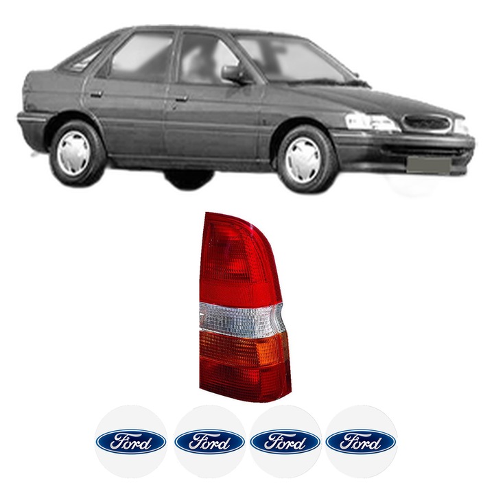 Lampa Stop Spate Dreapta FORD ESCORT V (AAL, ABL) din 1990-1995, Auto, DEPO, 4x Stickere auto cu FORD