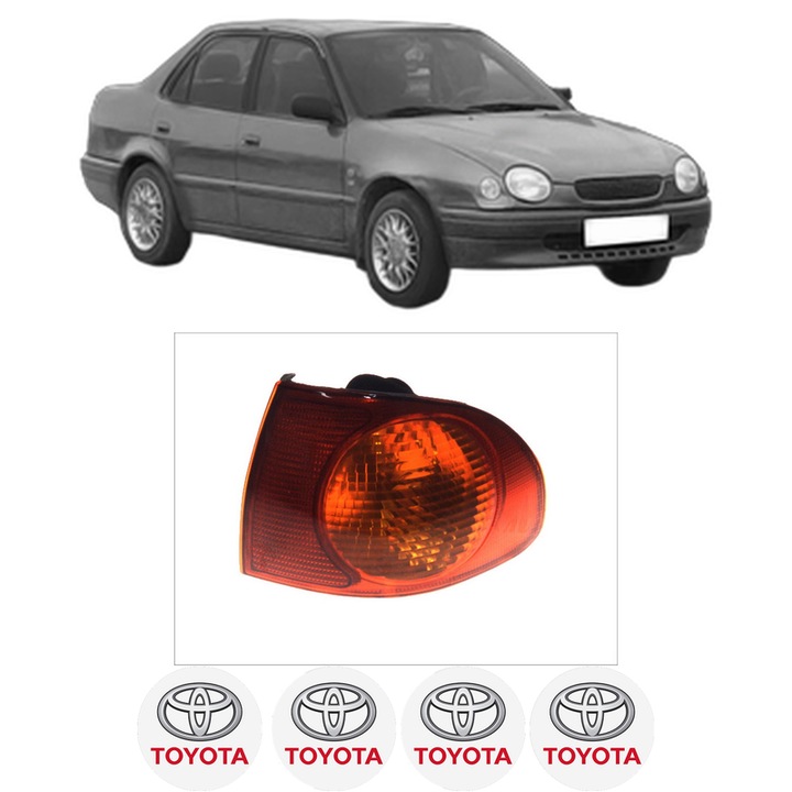 Lampa Stop Spate Dreapta TOYOTA COROLLA (_E11_) din 1995-2001, Auto, DEPO, 4x Stickere auto cu TOYOTA