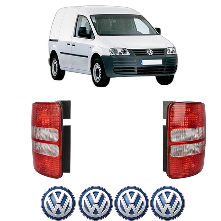 Set Stopuri Spate Stanga Dreapta Volkswagen CADDY III MPV (2KB, 2KJ, 2CB, 2CJ) din 2004-2015, Auto, TYC, 4x Stickere auto cu Volkswagen