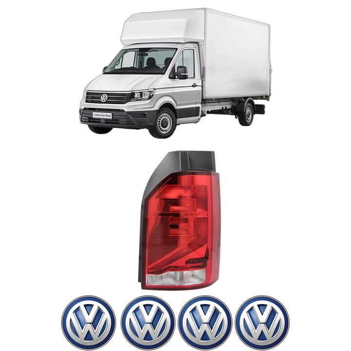 Lampa Stop Spate Dreapta Volkswagen TRANSPORTER T6 Van (SGA, SGH, SHA, SHH) din 2015-2024, Auto, DEPO, 4x Stickere auto cu Volkswagen