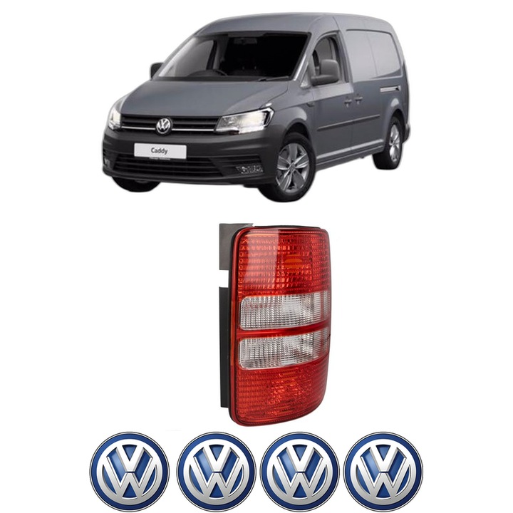 Lampa Stop Spate Dreapta Volkswagen CADDY III Box Body/MPV (2KA, 2KH, 2CA, 2CH) din 2004-2015, Auto, TYC, 4x Stickere auto cu Volkswagen