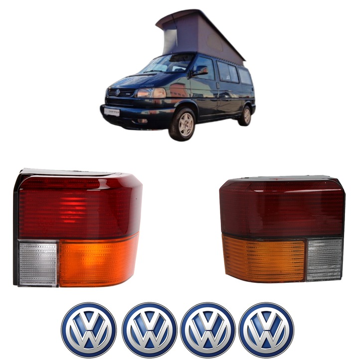 Set Stopuri Spate Stanga Dreapta Volkswagen CALIFORNIA T4 Camper (7DJ, 7DK, 70J) din 1994-2003, Auto, DEPO, 4x Stickere auto cu Volkswagen