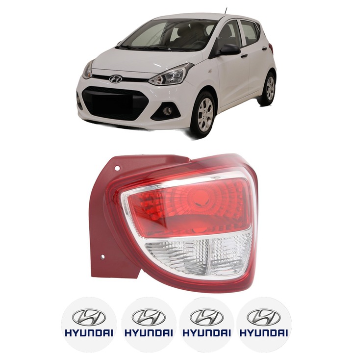 Lampa Stop Spate Dreapta HYUNDAI i10 II Saloon din 2015, Auto, DEPO, 4x Stickere auto cu HYUNDAI