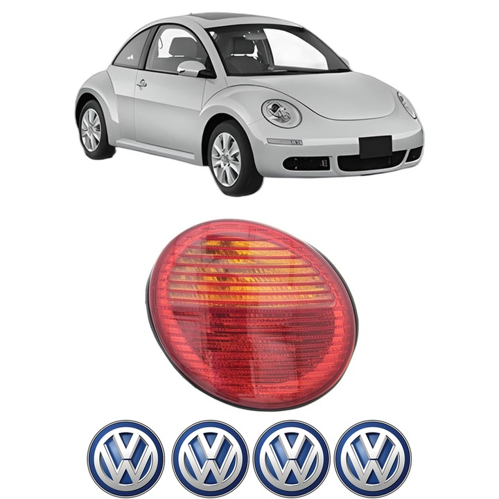 Lampa Stop Spate Stanga Volkswagen NEW BEETLE (9C1, 1C1) din 1998-2010, Auto, TYC, 4x Stickere auto cu Volkswagen