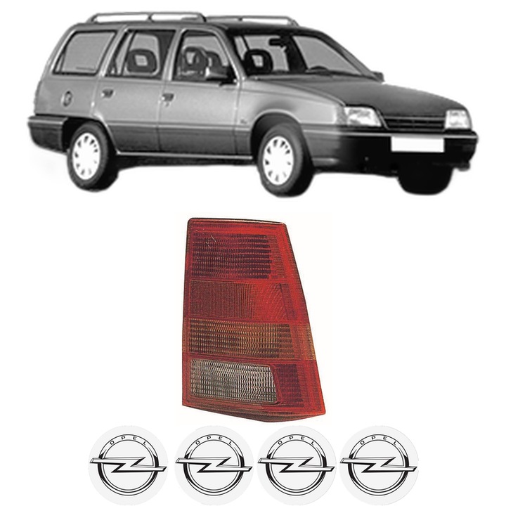 Lampa Stop Spate Stanga OPEL KADETT E Estate (T85) din 1984-1991, Auto, DEPO, 4x Stickere auto cu OPEL