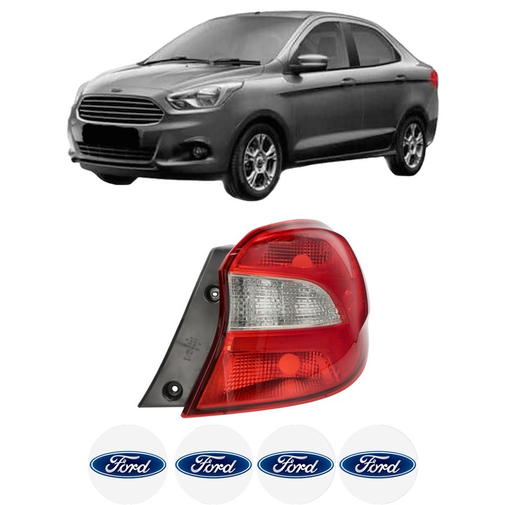 Lampa Stop Spate Dreapta FORD KA+ III Saloon (TK, FK) din 2016, Auto, DEPO, 4x Stickere auto cu FORD