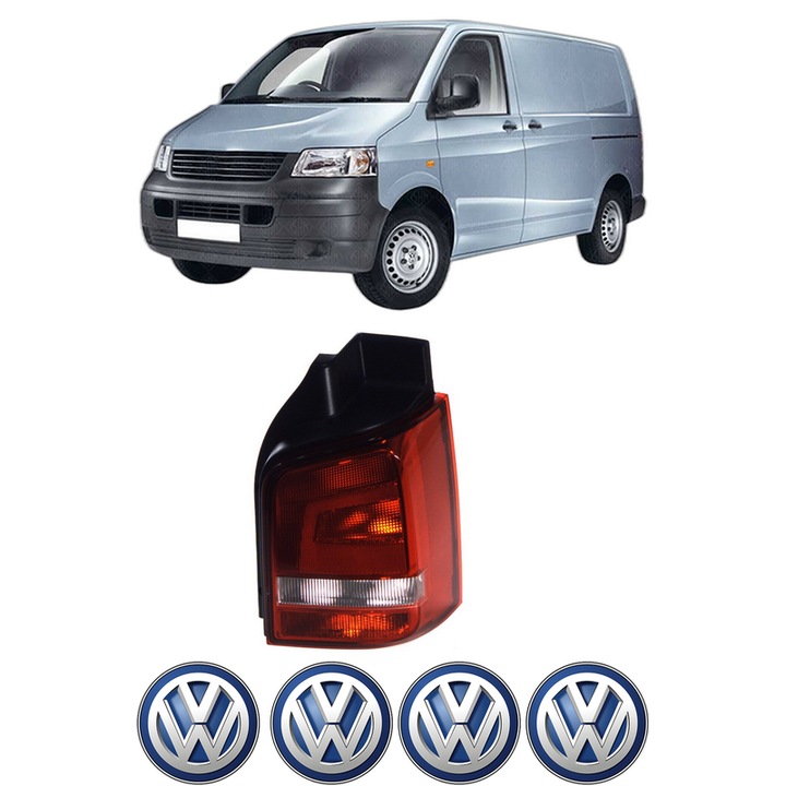 Lampa Stop Spate Dreapta Volkswagen TRANSPORTER T5 Van (7HA, 7HH, 7EA, 7EH) din 2003-2015, Auto, TYC, 4x Stickere auto cu Volkswagen