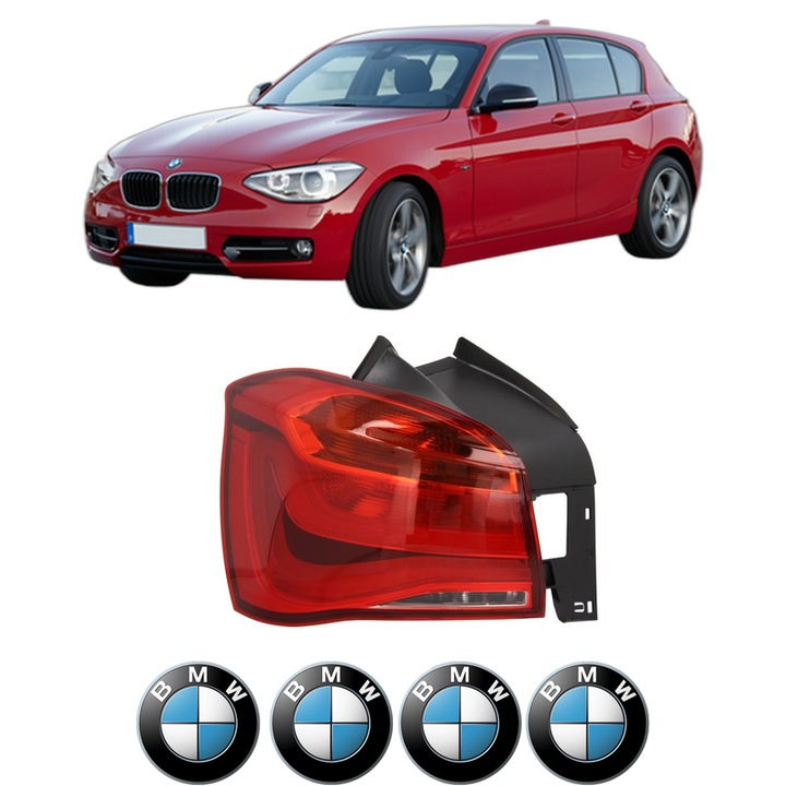 Lampa Stop Spate Stanga BMW Seria 1 Van (F20) din 2015-2019, Auto, DEPO, 4x Stickere auto cu BMW