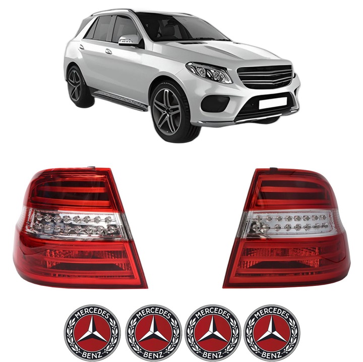 Set Stopuri Spate Stanga Dreapta MERCEDES-BENZ GLE (W166) din 2015-2018, Auto, TYC, 4x Stickere auto cu MERCEDES-BENZ