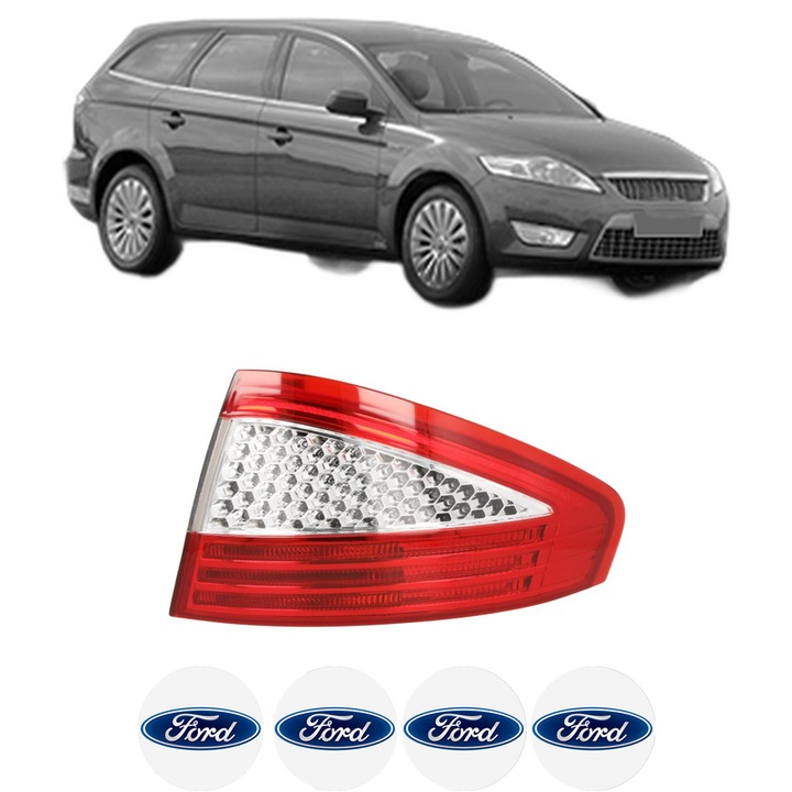 Lampa Stop Spate Dreapta FORD MONDEO IV Turnier (BA7) din 2007-2015, Auto, DEPO, 4x Stickere auto cu FORD