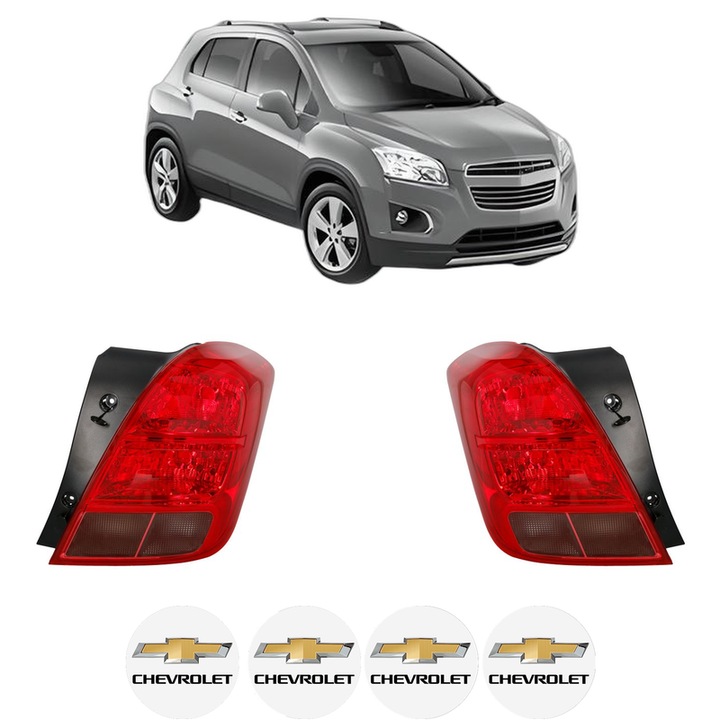 Set Stopuri Spate Stanga Dreapta CHEVROLET TRAX din 2012-2015, Auto, DEPO, 4x Stickere auto cu CHEVROLET