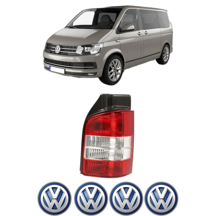 Lampa Stop Spate Dreapta Volkswagen MULTIVAN T5 (7HM, 7HN, 7HF, 7EF, 7EM, 7EN) din 2003-2015, Auto, DEPO, 4x Stickere auto cu Volkswagen