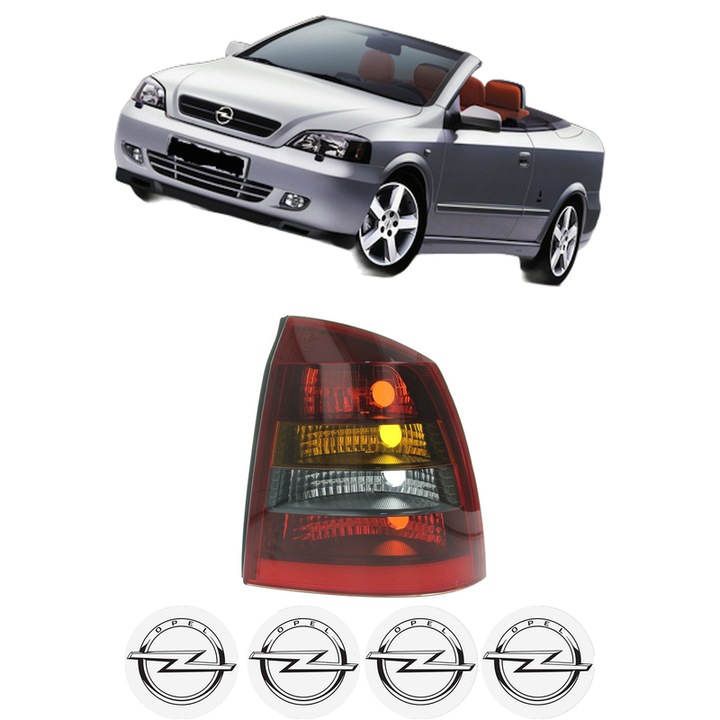 Lampa Stop Spate Dreapta OPEL ASTRA G Convertible (T98) din 2001-2005, Auto, DEPO, 4x Stickere auto cu OPEL
