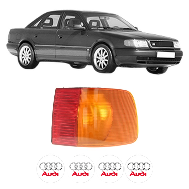 Lampa Stop Spate Dreapta AUDI 100 C4 Saloon (4A2) din 1990-1994, Auto, DEPO, 4x Stickere auto cu AUDI