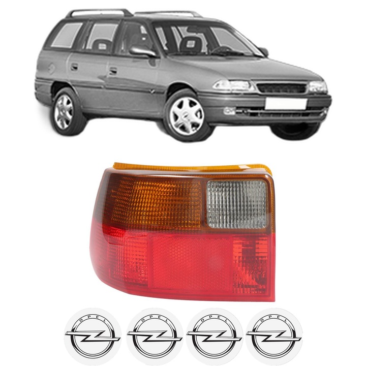 Lampa Stop Spate Stanga OPEL ASTRA F CLASSIC Estate (T92) din 1998-2005, Auto, TYC, 4x Stickere auto cu OPEL