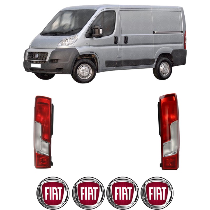 Set Stopuri Spate Stanga Dreapta FIAT DUCATO Van (250_) din 2006-2023, Auto, TYC, 4x Stickere auto cu FIAT