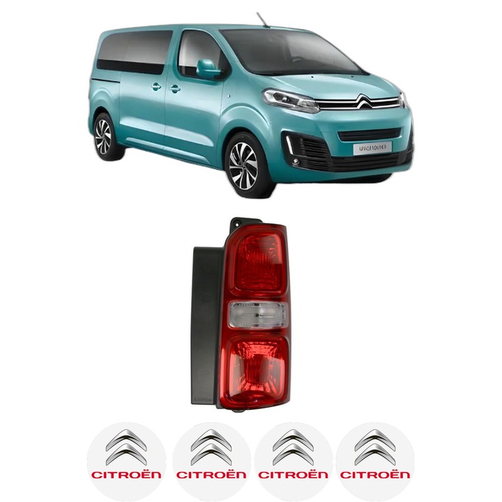 Lampa Stop Spate Dreapta CITROEN SPACETOURER Bus (V_) din 2016-2023, Auto, DEPO, 4x Stickere auto cu CITROEN