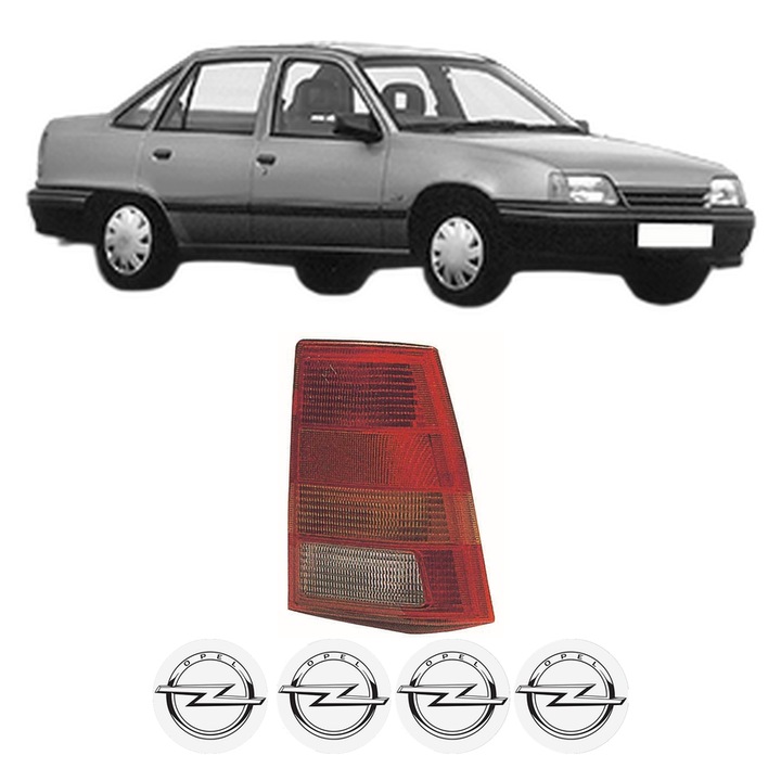 Lampa Stop Spate Stanga OPEL KADETT E (T85) din 1984-1992, Auto, DEPO, 4x Stickere auto cu OPEL