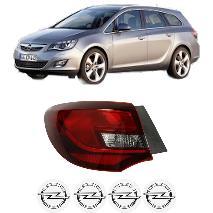 Lampa Stop Spate Stanga OPEL ASTRA J Sports Tourer (P10) din 2010-2015, Auto, DEPO, 4x Stickere auto cu OPEL