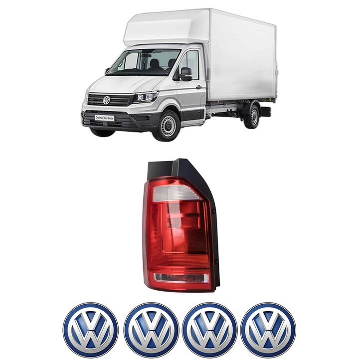 Lampa Stop Spate Stanga Volkswagen TRANSPORTER T6 Van (SGA, SGH, SHA, SHH) din 2015-2024, Auto, TYC, 4x Stickere auto cu Volkswagen