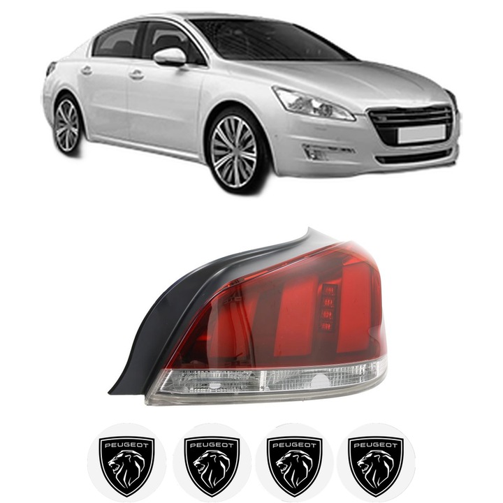 Lampa Stop Spate Dreapta PEUGEOT 508 I (8D_) din 2010-2018, Auto, DEPO, 4x Stickere auto cu PEUGEOT