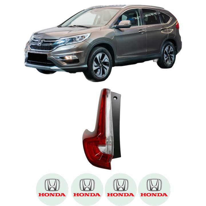 Lampa Stop Spate Stanga HONDA CR-V V (RW_, RT_) din 2016-2023, Auto, DEPO, 4x Stickere auto cu HONDA