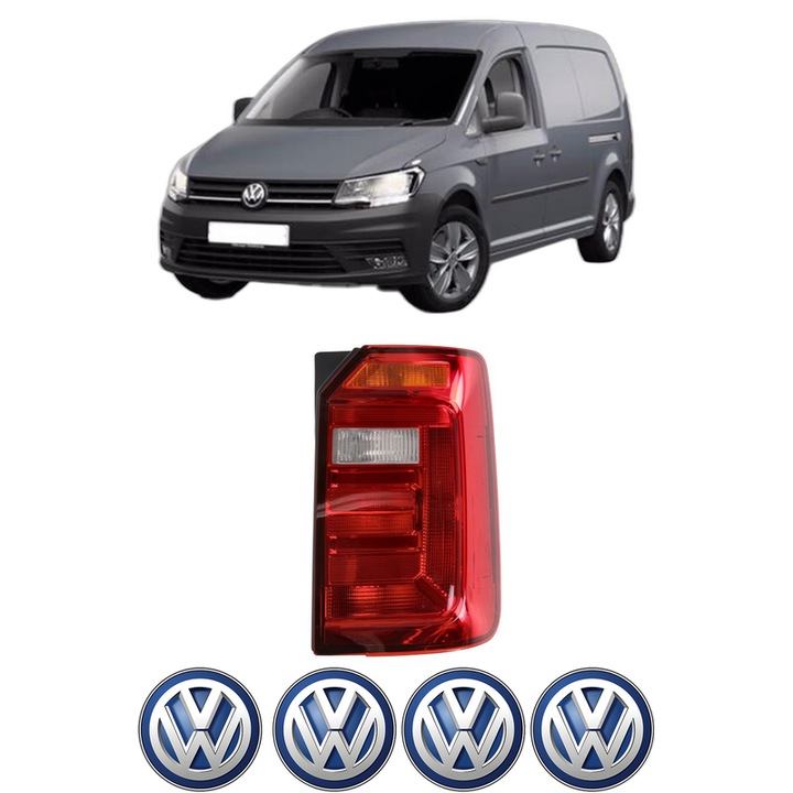 Lampa Stop Spate Dreapta Volkswagen CADDY IV MPV (SAB, SAJ) din 2015-2020, Auto, DEPO, 4x Stickere auto cu Volkswagen