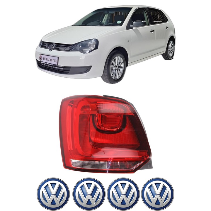 Lampa Stop Spate Stanga Volkswagen POLO VIVO Hatchback (6S1, 6S3) din 2010-2019, Auto, DEPO, 4x Stickere auto cu Volkswagen