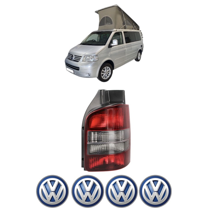 Lampa Stop Spate Dreapta Volkswagen CALIFORNIA T5 Camper (7EC, 7EF, 7EG, 7HF, 7HC) din 2007-2015, Auto, TYC, 4x Stickere auto cu Volkswagen
