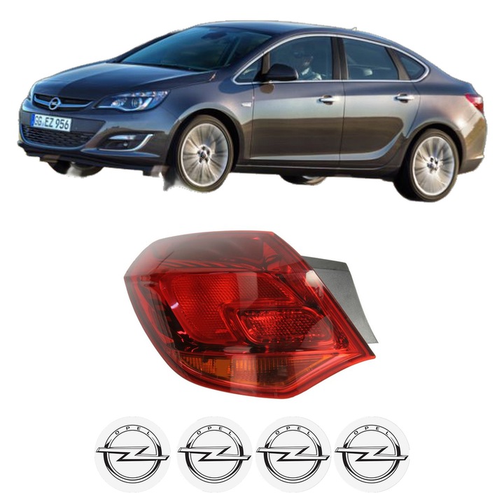 Lampa Stop Spate Stanga OPEL ASTRA J Saloon din 2012-2015, Auto, TYC, 4x Stickere auto cu OPEL