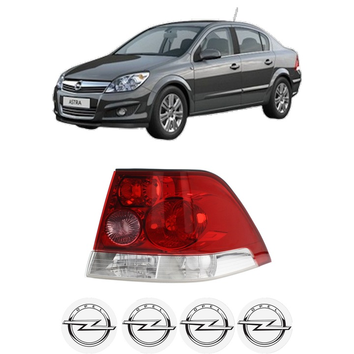 Lampa Stop Spate Dreapta OPEL ASTRA H CLASSIC Saloon (A04) din 2009-2014, Auto, DEPO, 4x Stickere auto cu OPEL