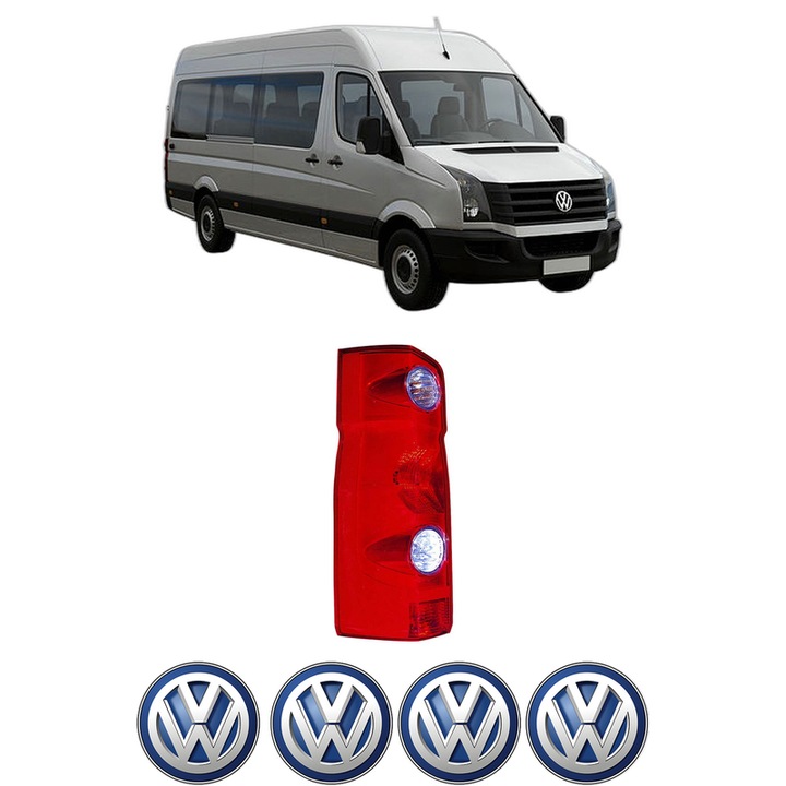 Lampa Stop Spate Stanga Volkswagen CRAFTER 30-35 Bus (2E_) din 2006-2016, Auto, DEPO, 4x Stickere auto cu Volkswagen