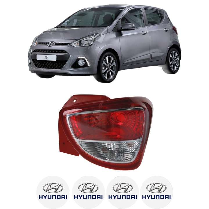 Lampa Stop Spate Dreapta HYUNDAI i10 II (BA, IA) din 2013-2019, Auto, TYC, 4x Stickere auto cu HYUNDAI