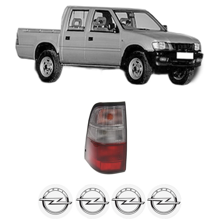 Lampa Stop Spate Stanga OPEL CAMPO (TF0, TF1) din 1992-2001, Auto, DEPO, 4x Stickere auto cu OPEL