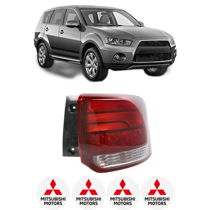 Lampa Stop Spate Dreapta MITSUBISHI OUTLANDER III (GG_W, GF_W, ZJ, ZL, ZK) din 2012-2022, Auto, DEPO, 4x Stickere auto cu MITSUBISHI