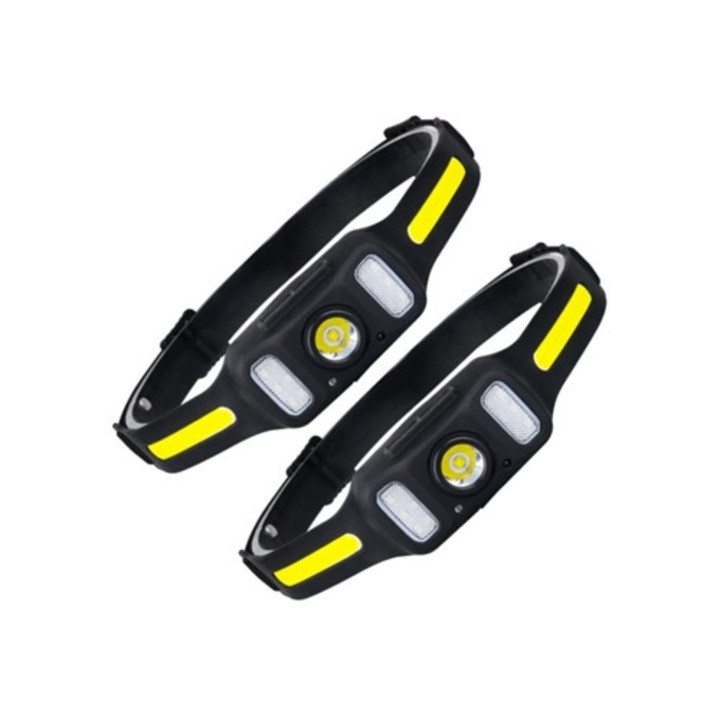 Lanterne LED set 2 buc, cu control prin unda, pentru camping, alergare, usoare