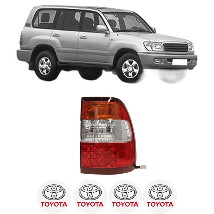 Lampa Stop Spate Dreapta TOYOTA LAND CRUISER 100 (_J1_) din 1998-2007, Auto, DEPO, 4x Stickere auto cu TOYOTA