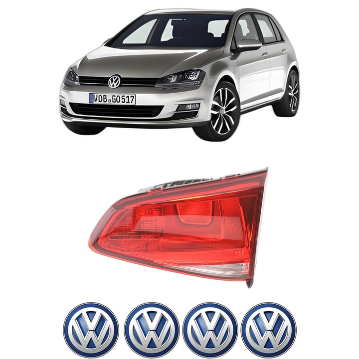 Lampa Stop Spate Dreapta Volkswagen GOLF VII Van (5G1) din 2012-2017, Auto, TYC, 4x Stickere auto cu Volkswagen