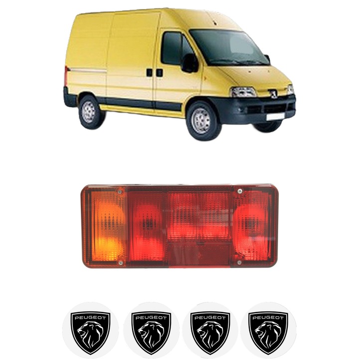Lampa Stop Spate Stanga PEUGEOT BOXER Bus (244, Z_) din 2001-2006, Auto, DEPO, 4x Stickere auto cu PEUGEOT