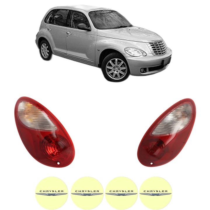 Set Stopuri Spate Stanga Dreapta CHRYSLER PT CRUISER (PT_) din 2000-2010, Auto, TYC, 4x Stickere auto cu CHRYSLER