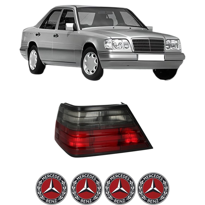 Lampa Stop Spate Stanga MERCEDES-BENZ 124 Saloon (W124) din 1984-1993, Auto, DEPO, 4x Stickere auto cu MERCEDES-BENZ