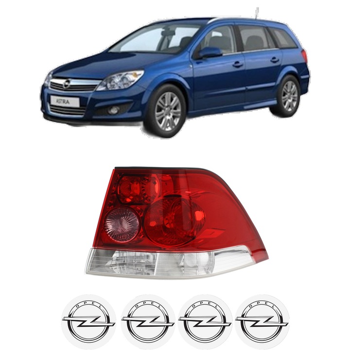 Lampa Stop Spate Dreapta OPEL ASTRA H CLASSIC Estate (A04) din 2006-2014, Auto, DEPO, 4x Stickere auto cu OPEL